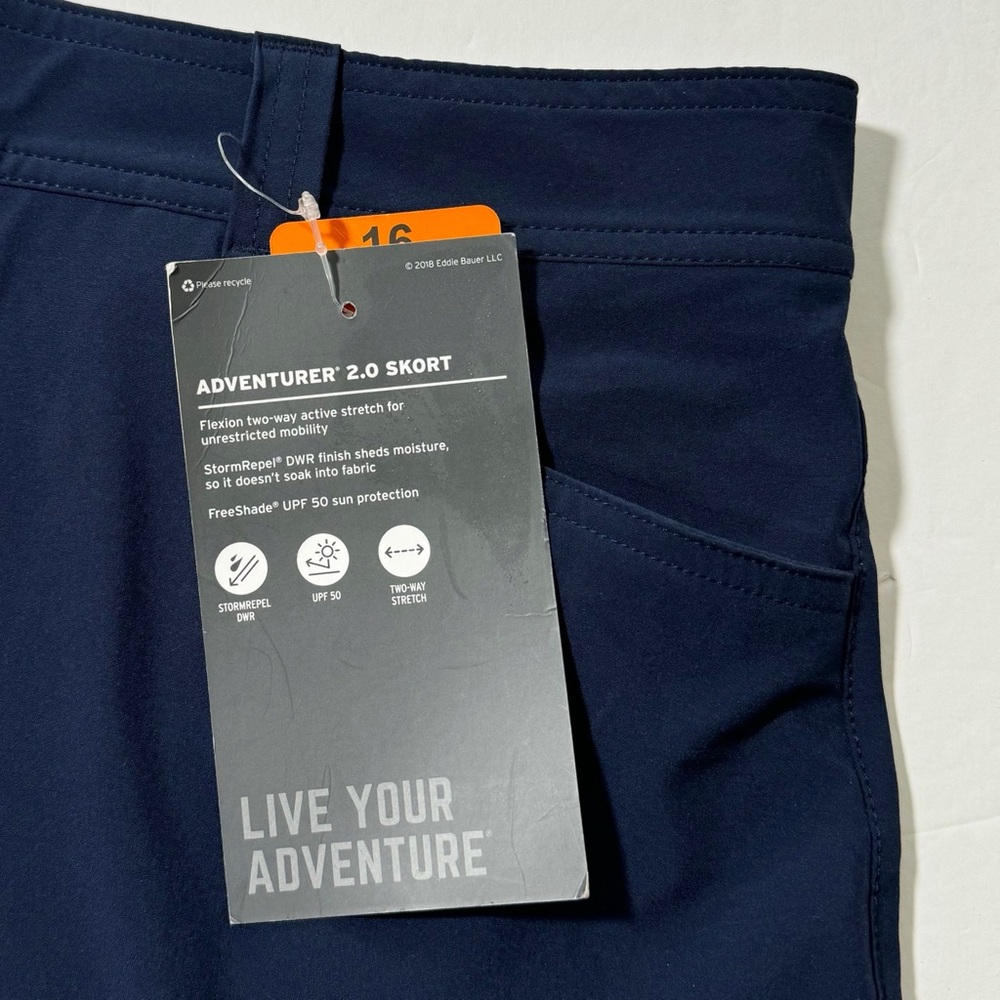 Eddie Bauer Adventurer 2.0 Skort Navy Blue - Picture 6 of 7